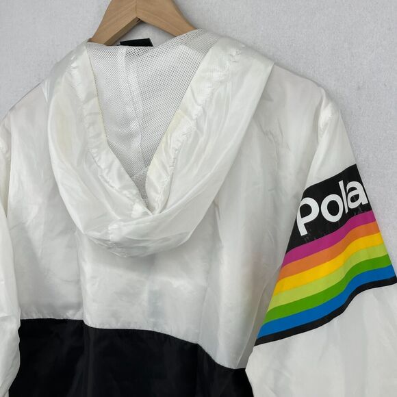 Polaroid Black and White Hooded Windbreaker - Picture 4 of 16